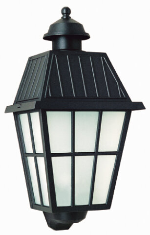 Wandleuchte Messina Nr. 52610 | flache Außenleuchte mit Gitter und Metalldach